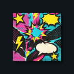 Pop Art Dopamine Collage in Neon Halftone Burst  Canvas Print<br><div class="desc">Step into a world where colour, form, and pop-culture nostalgia collide in an electrifying homage to dopamine’s rush. “Pop Art Dopamine Collage in Neon Halftone Burst Vibe” is a large-scale canvas piece that forgoes literal chemistry in favour of bold graphic energy borrowed from comic books, retro advertising, and urban street...</div>