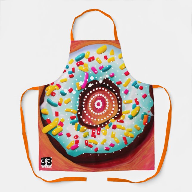 Pop Art Doughnut Apron (Front)
