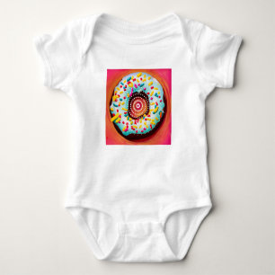 Pop Art Doughnut Baby Bodysuit