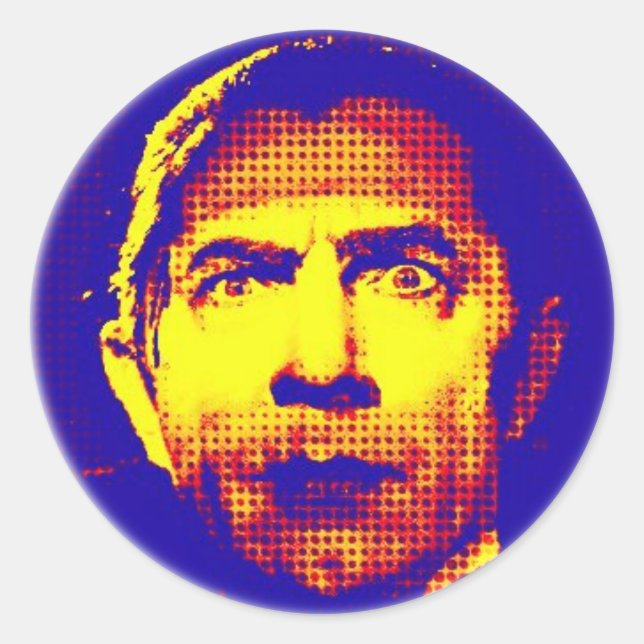 Pop Art Dracula Classic Round Sticker (Front)