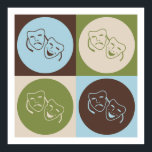 Pop Art Drama Poster<br><div class="desc">Pop Art Drama. Get this fun design featuring your hobby,  occupation,  or obsession on great t-shirts,  stickers & much more. They also make great gifts!</div>
