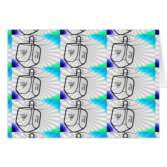 Pop Art Dreidel (Front Horizontal)