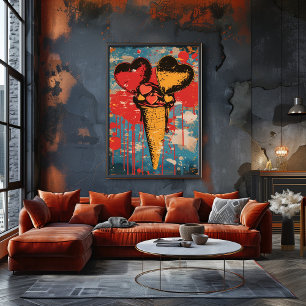 Pop Art Dulce: Heart Ice Photo Print