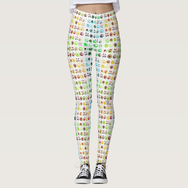 Pop Art Easter Cupcakes 2 Leggings (Front)