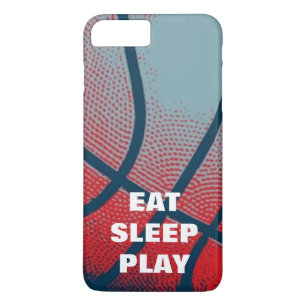 Pop Art Eat Sleep Play Basketball Motivational Case-Mate iPhone Case