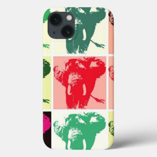 Pop Art Elephants iPhone 13 Case