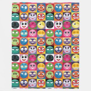 pop art emoji blanket