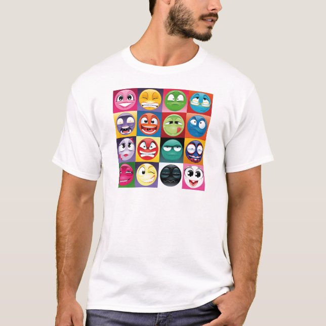 pop art emojis T-Shirt (Front)