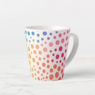 Pop Art Energy Dots Colourful Gradient Latte Mug