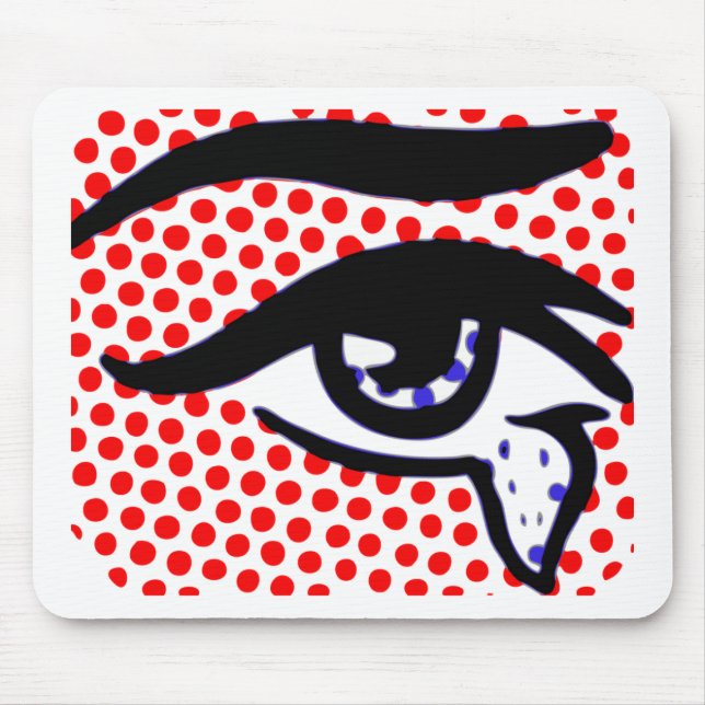 Pop Art Eye Mouse Pad (Front)