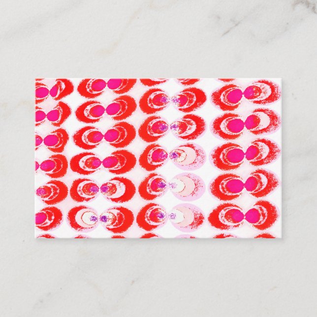 Pop art fabric business card (Front)