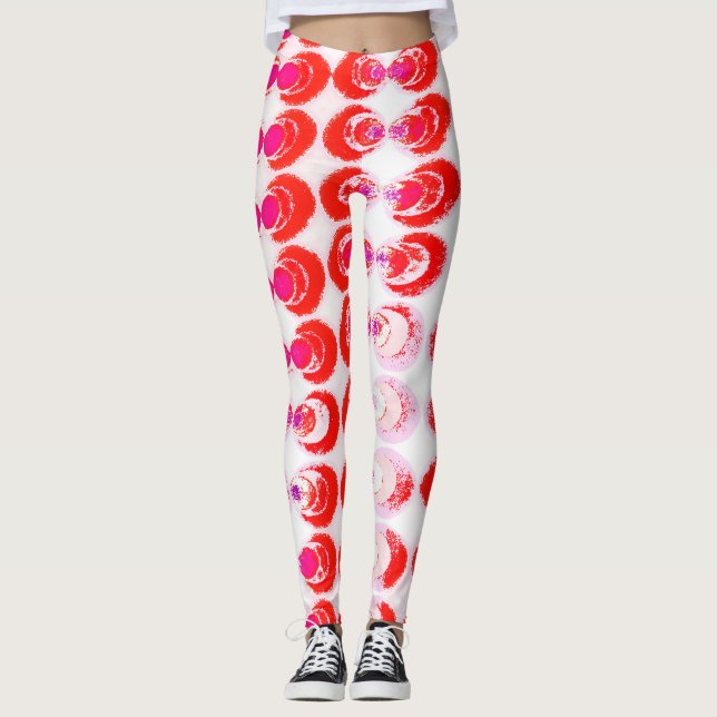 Pop art fabric leggings (Front)