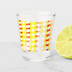 Pop art fabric shot glass