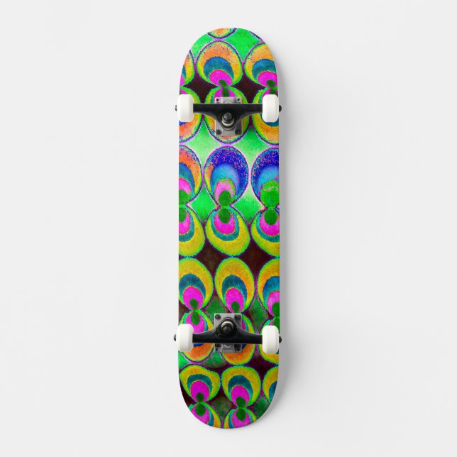 Pop art fabric skateboard (Front)
