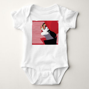 Pop Art Fashion Woman Vintage Baby Bodysuit