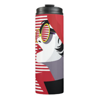 Pop Art Fashion Woman Vintage Thermal Tumbler