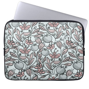 Pop art floral laptop sleeve