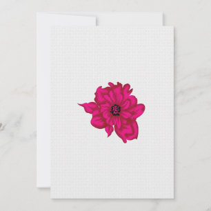 Pop Art Flower Modern Digital Print Invitation