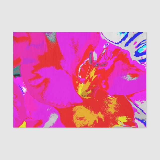 Pop art flower tissue paper (Front)