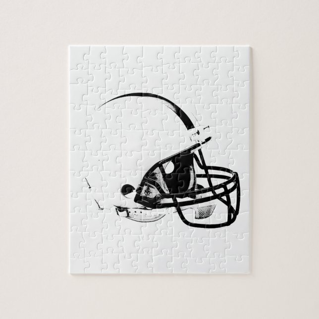 Pop Art Football Helmet Jigsaw Puzzle (Vertical)
