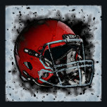 Pop Art Football Helmet Poster<br><div class="desc">American Sport Games Digital Artworks - Pop Art Style Football Helmet</div>