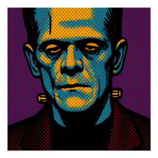 Pop Art Frankenstein Canvas Print