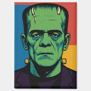Pop Art Frankenstein Fridge Magnet