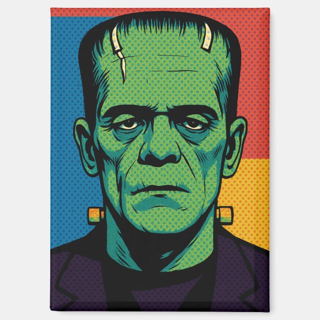 Pop Art Frankenstein Fridge Magnet (Front)
