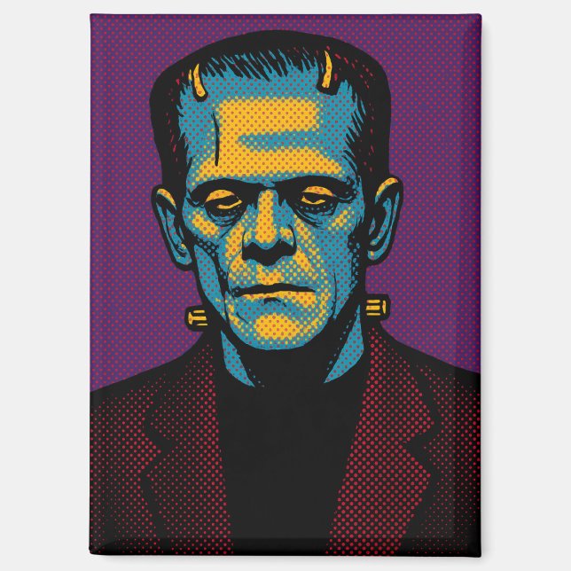 Pop Art Frankenstein Magnet (Front)