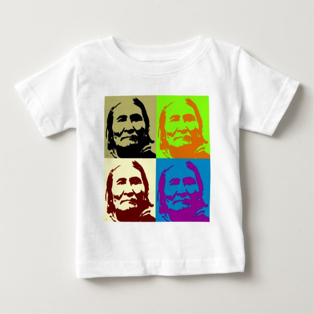 Pop Art Freedom Fighter Geronimo Baby T-Shirt (Front)