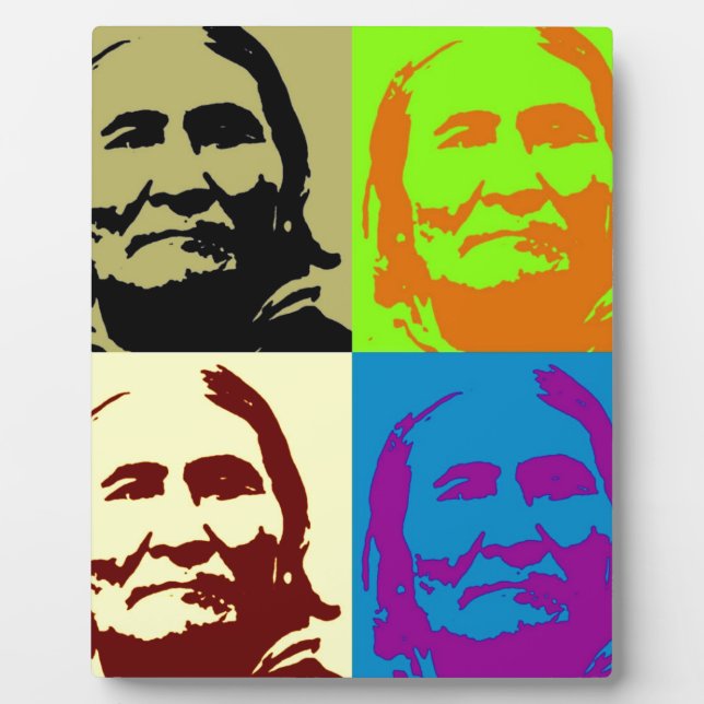 Pop Art Freedom Fighter Geronimo Plaque (Front)