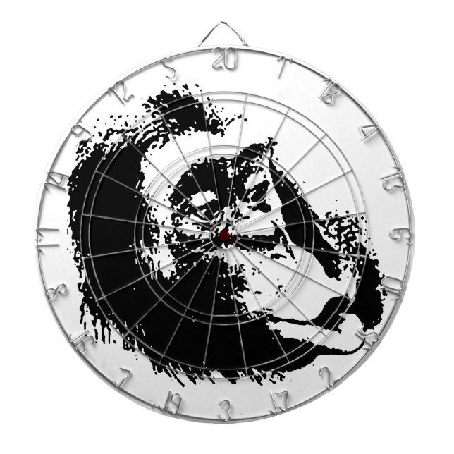 Pop Art Funny Chimpanzee Dartboard (Front)