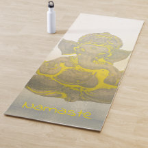Pop Art Ganesh Hindu Namaste Golden Elephants