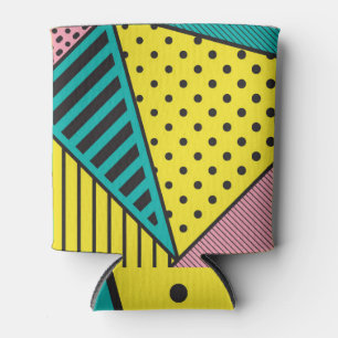 Pop art, geometric, bold squiggles can cooler