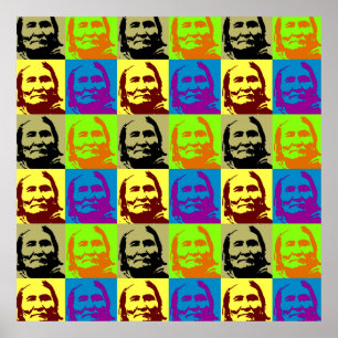 Pop Art Geronimo Poster - Freedom & Peace Symbol