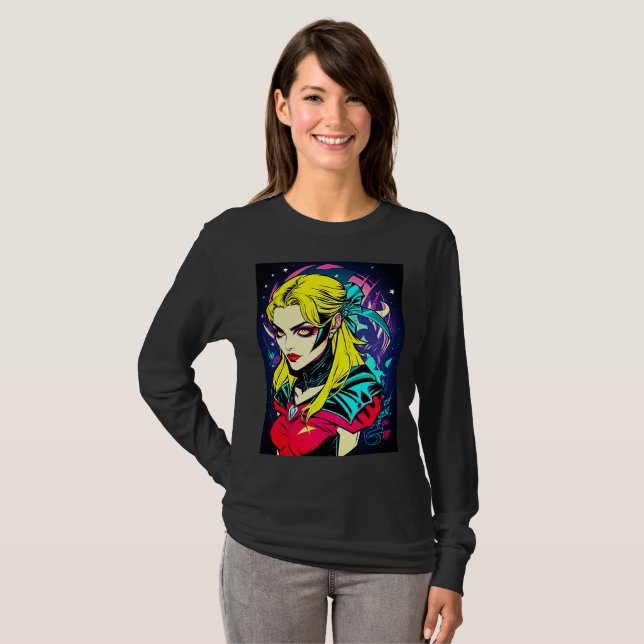 Pop Art Girl T-Shirt (Front Full)