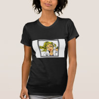 Pop art girl vector design