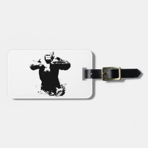 Pop Art Gorilla Beating Chest Luggage Tag