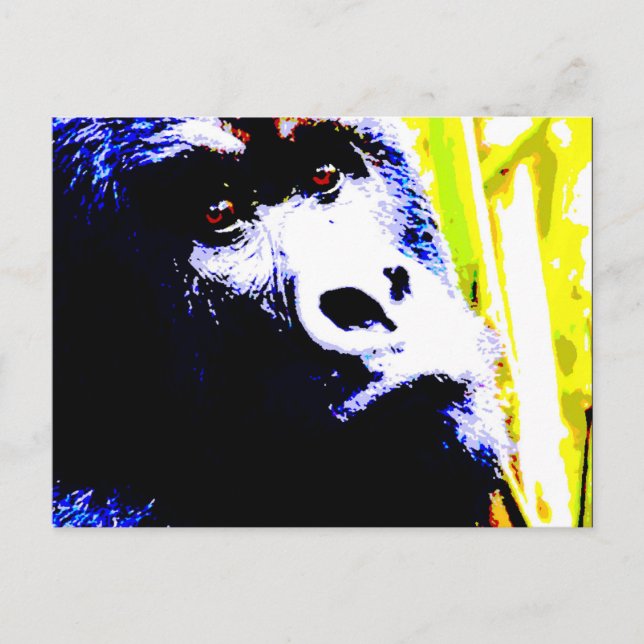 Pop Art Gorilla Postcard (Front)