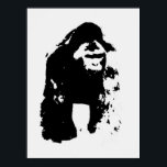 Pop Art Gorilla Poster<br><div class="desc">Digital Computer Animal Art - College Pop Art - Wild Animal Computer Images</div>