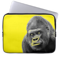 Pop Art Gorilla Yellow Grey