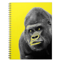 Pop Art Gorilla Yellow Grey