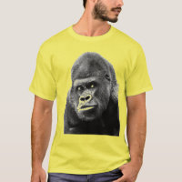 Pop Art Gorilla Yellow Grey