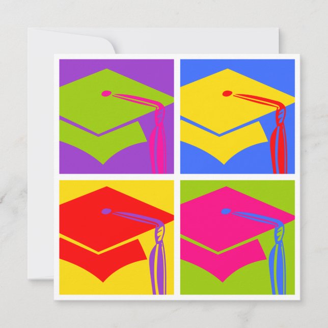 Pop Art Grad Invitation (Front)