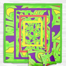 Pop Art Graffiti Queen Sized Lime Duvet Cover