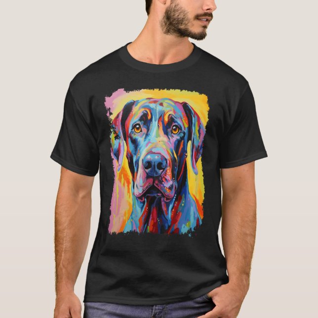 Pop Art Great Dane T-Shirt (Front)
