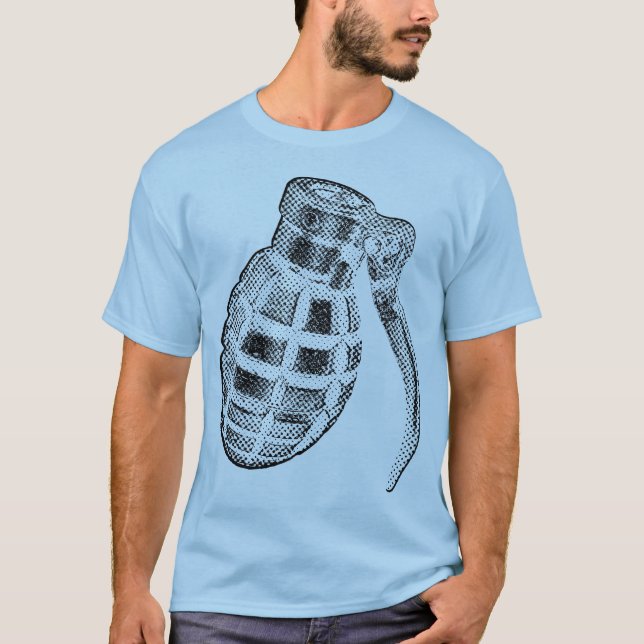 Pop art grenade T-Shirt (Front)
