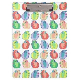 Pop Art Guinea Pig Pattern Clipboard