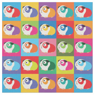 Pop Art Guinea Pigs Fabric