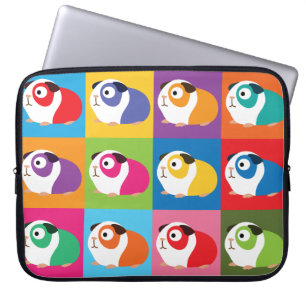 Pop Art Guinea Pigs Laptop Sleeve